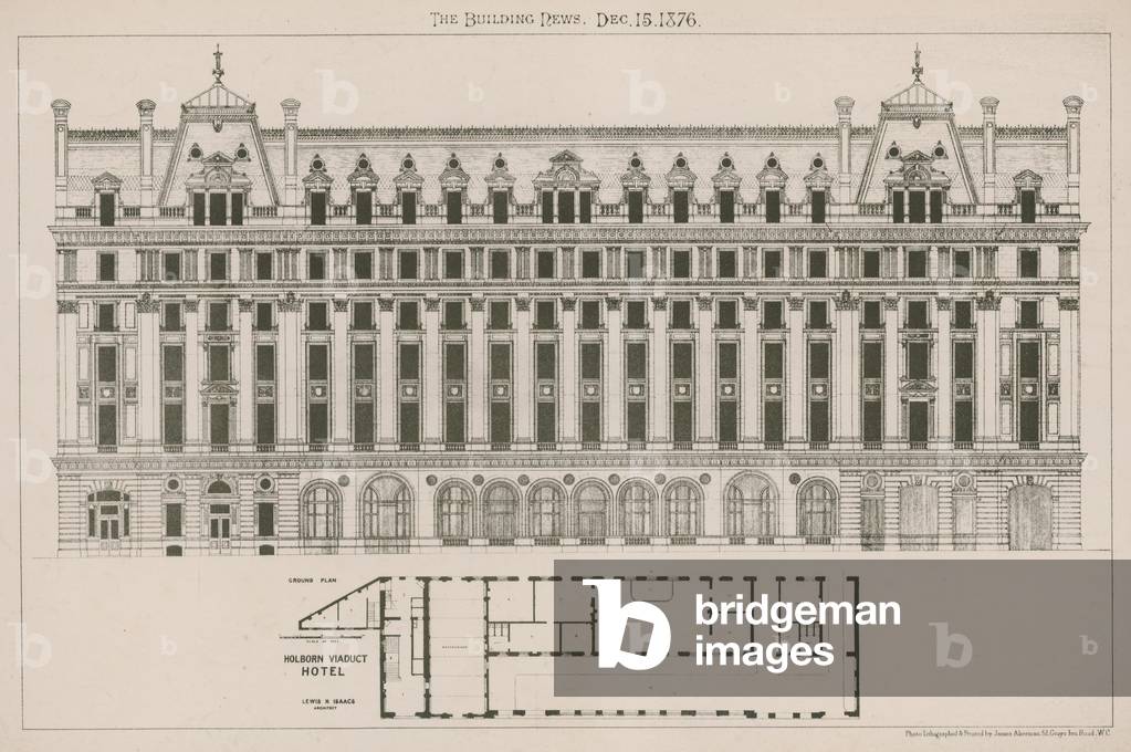Holborn Viaduct Hotel, London (engraving)