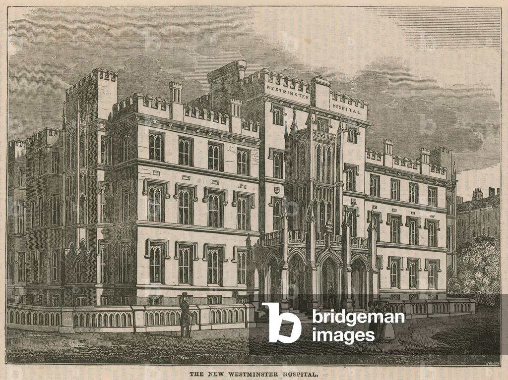 The new Westminster Hospital (engraving)