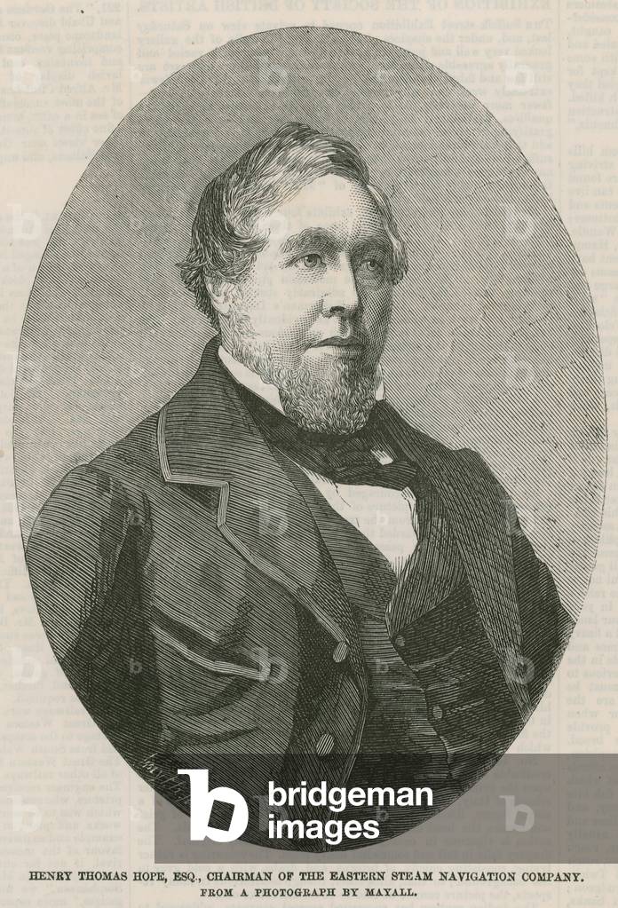 Henry Thomas Hope, chairman of the Eastern Steam Navigation Company (engraving)