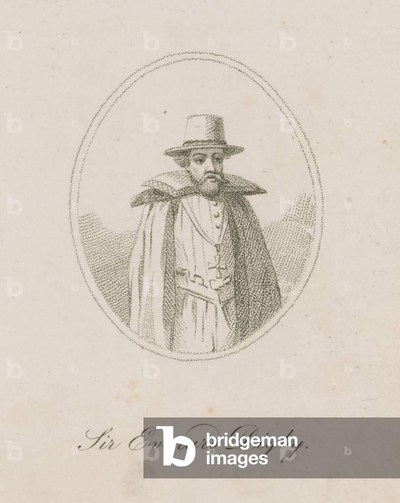 Sir Everard Digby, a member of the Gunpowder Plot (engraving)