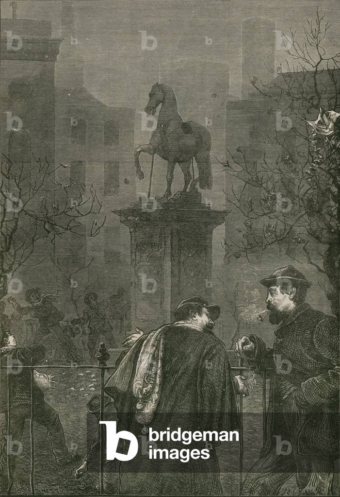 Leicester Square, London (engraving)