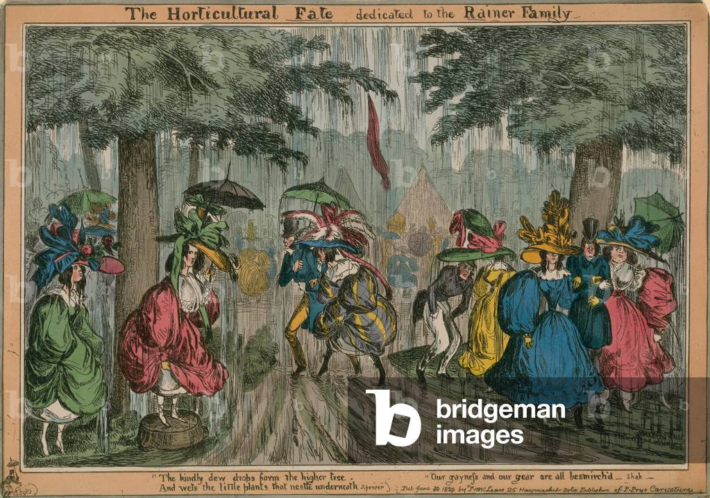 The Horticultural Fate (coloured engraving)
