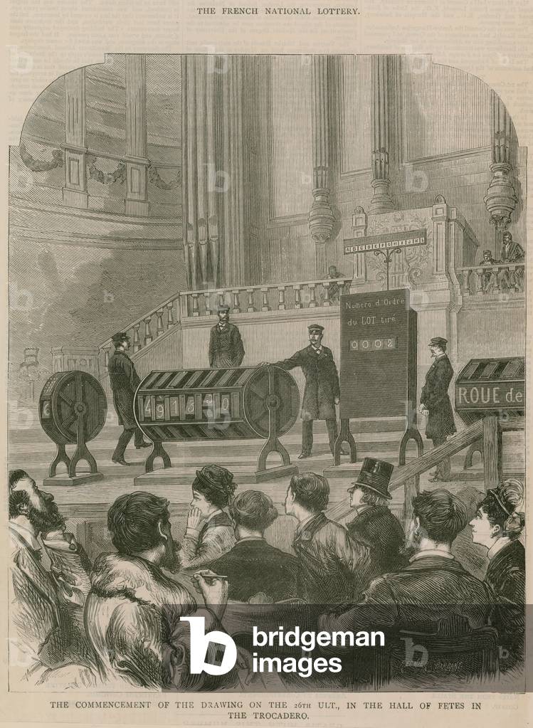 The French National Lottery (engraving)