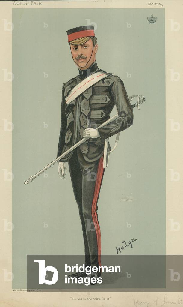 The Marquis of Hamilton (colour litho)