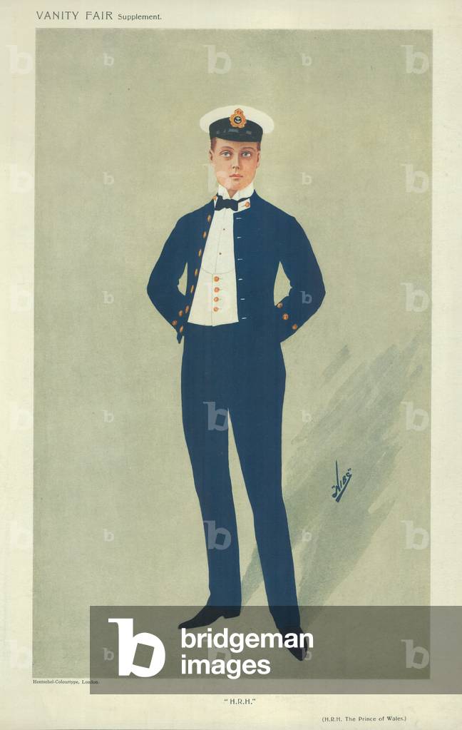 HRH The Prince of Wales (colour litho)