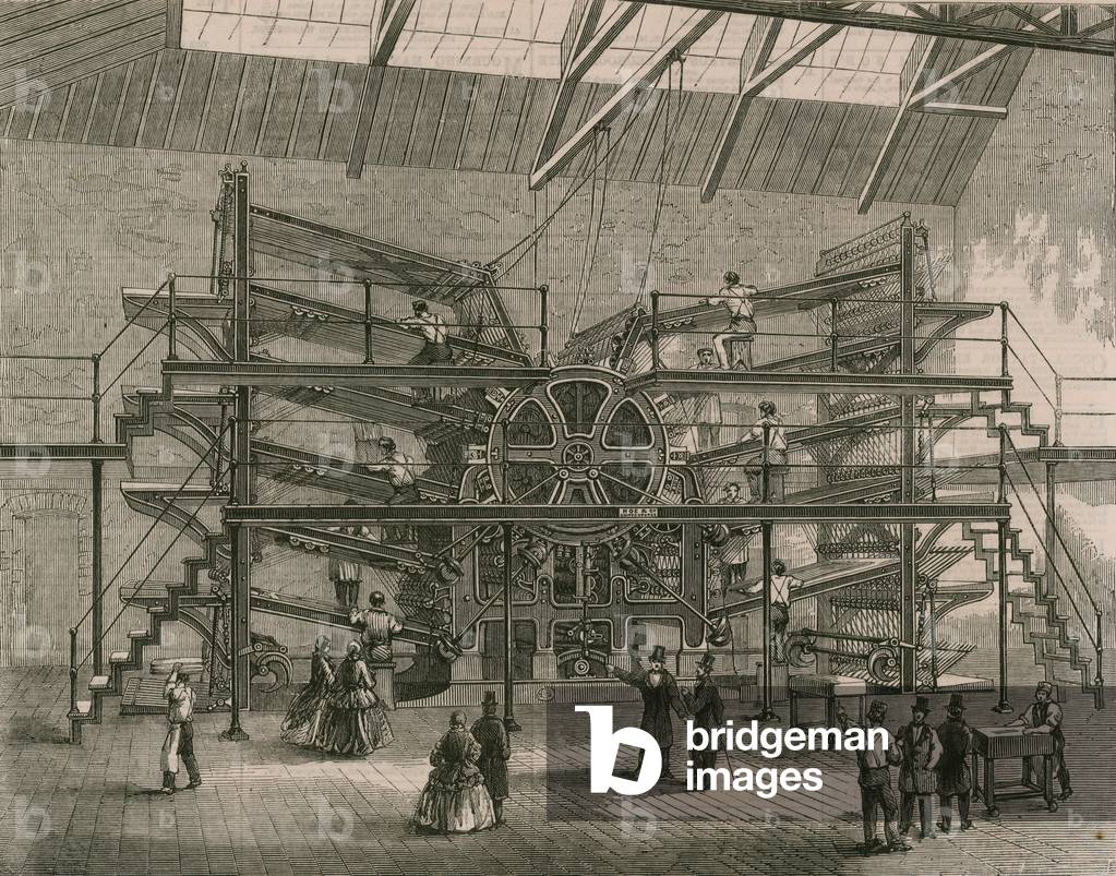 The Daily Telegraph Ten-Feeder Printing Machine (engraving)