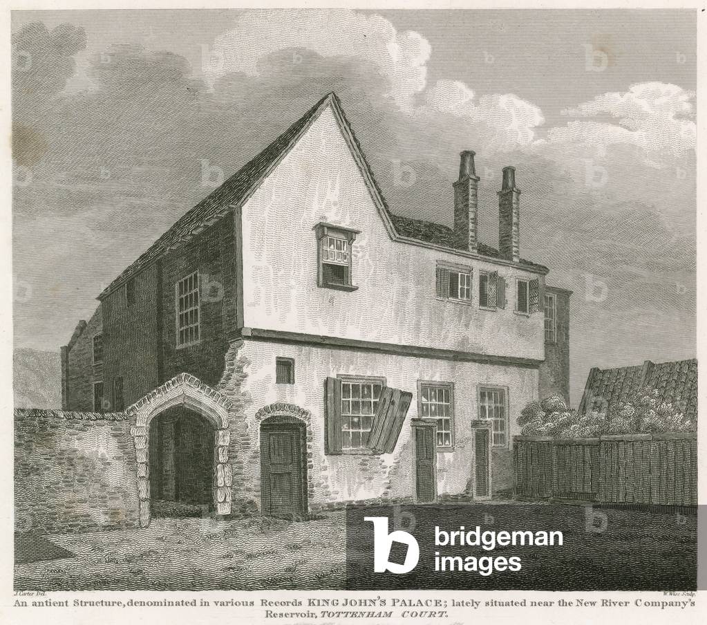 An ancient structure denominated in various records King John's Palace (engraving)