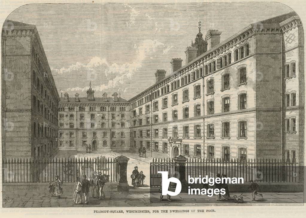 Dwellings of the poor (engraving)