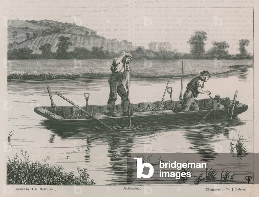 Ballasting on the River Thames (engraving)