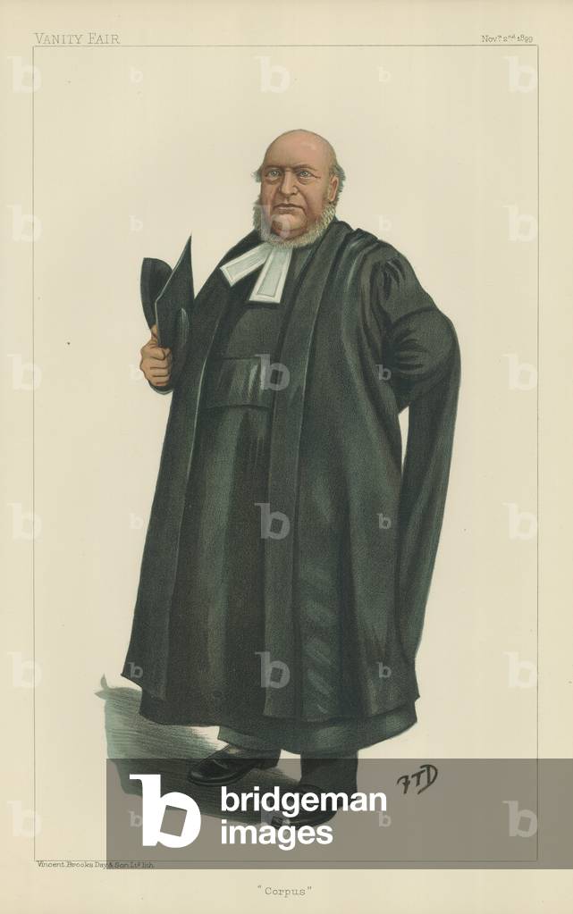 Thomas Fowler, the Vice-Chancellor of Oxford (colour litho)