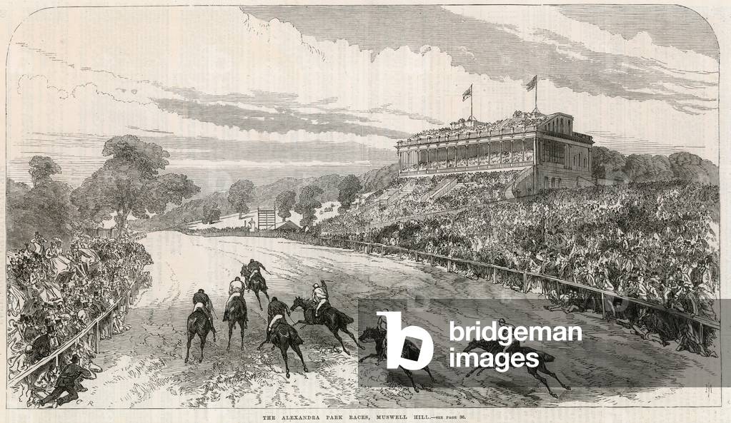 Alexandra Park Races, Muswell Hill (engraving)