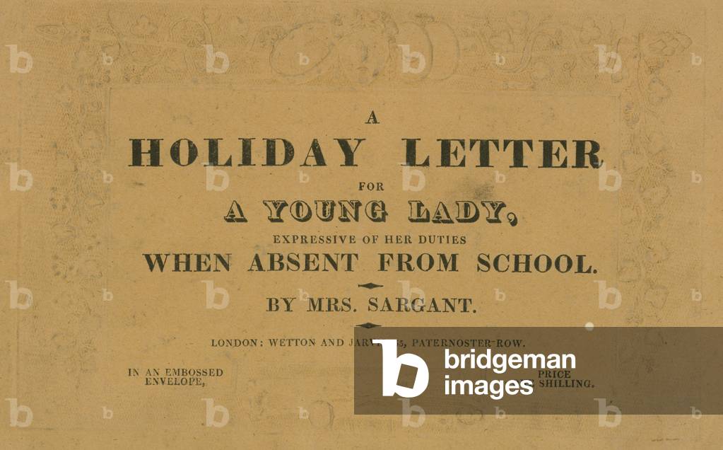 A Holiday Letter (engraving)