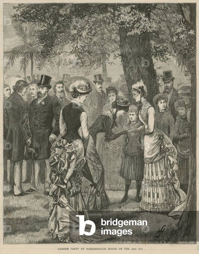 Garden party at Marlborough House on the 23 July 1883 (engraving)
