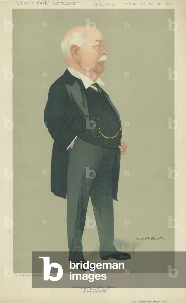 Sir Charles W Macara (colour litho)