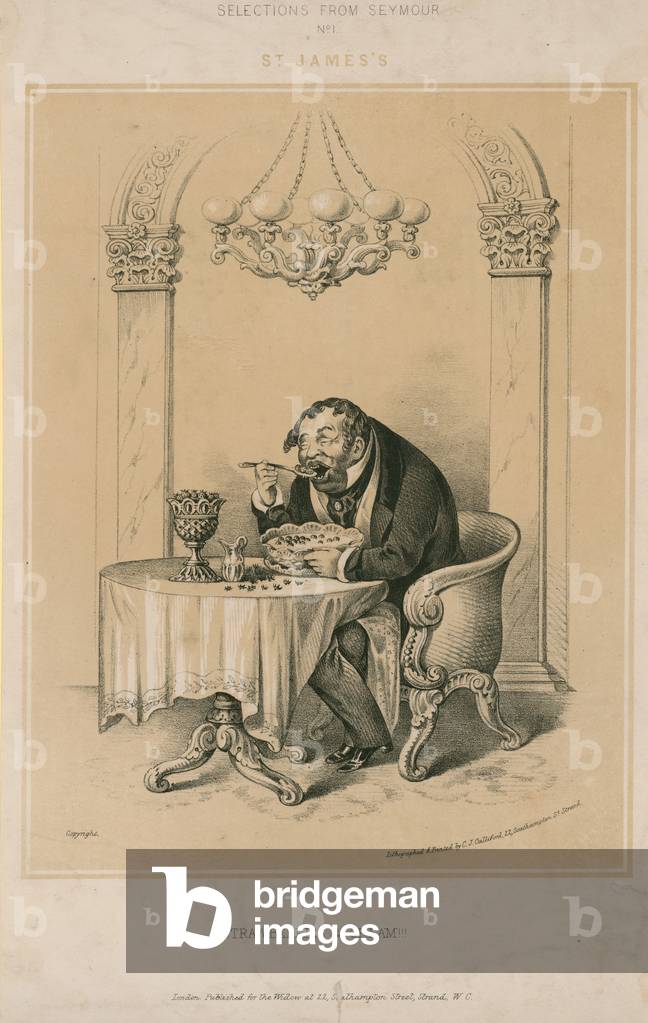 Strawberries and cream!!! (engraving)