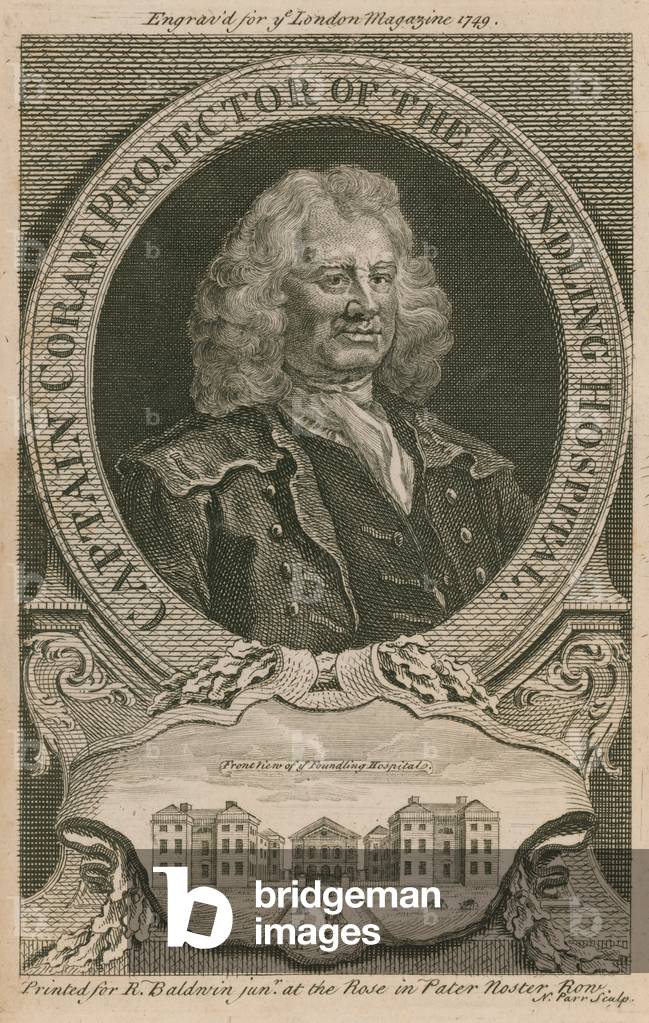 Captain Coram, projector of the Foundling Hospital (engraving)