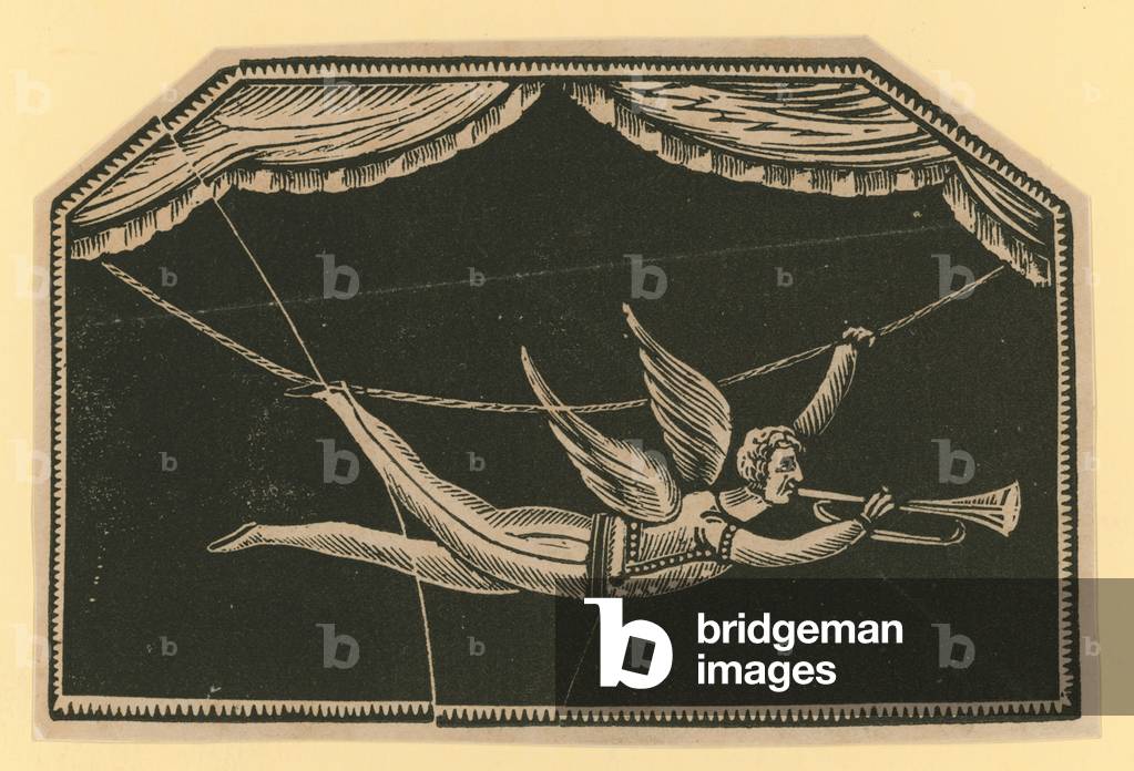Untitled circus scene: acrobat (engraving)