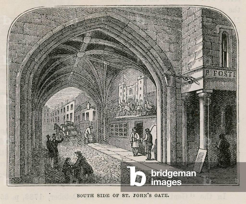 St John's Gate, Clerkenwell (engraving)