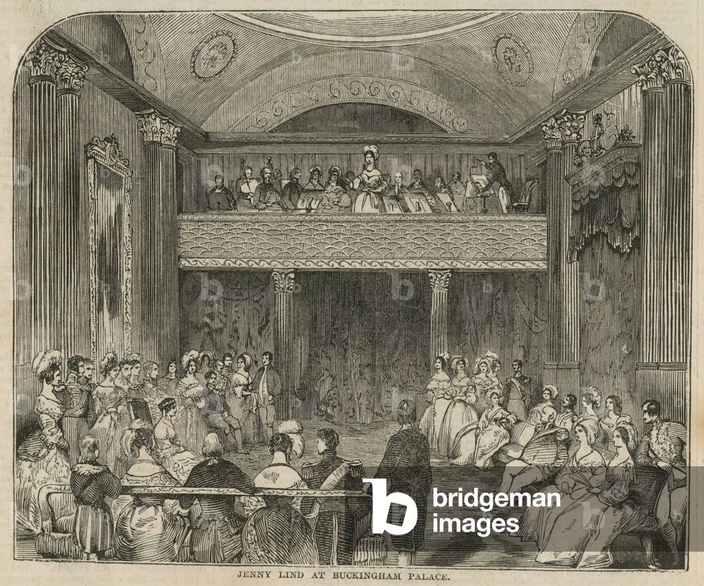 Jenny Lind at Buckingham Palace (engraving)