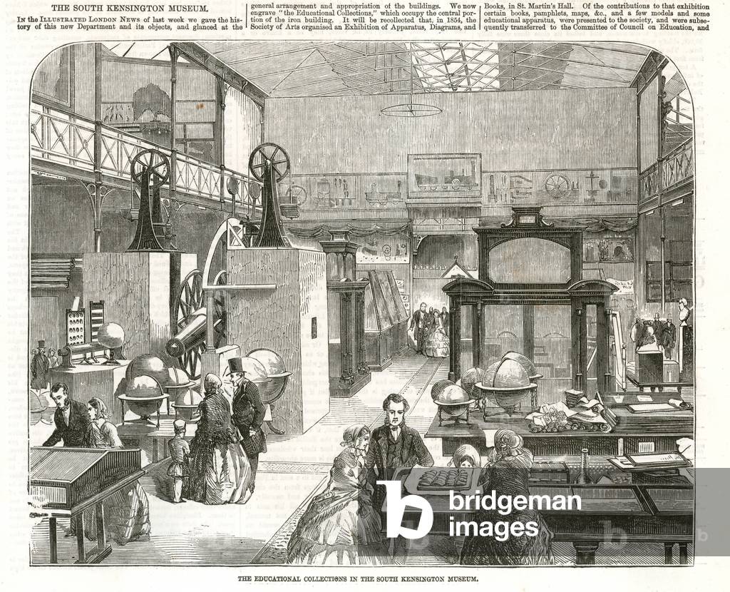Educational collections at the South Kensington Museum (engraving)