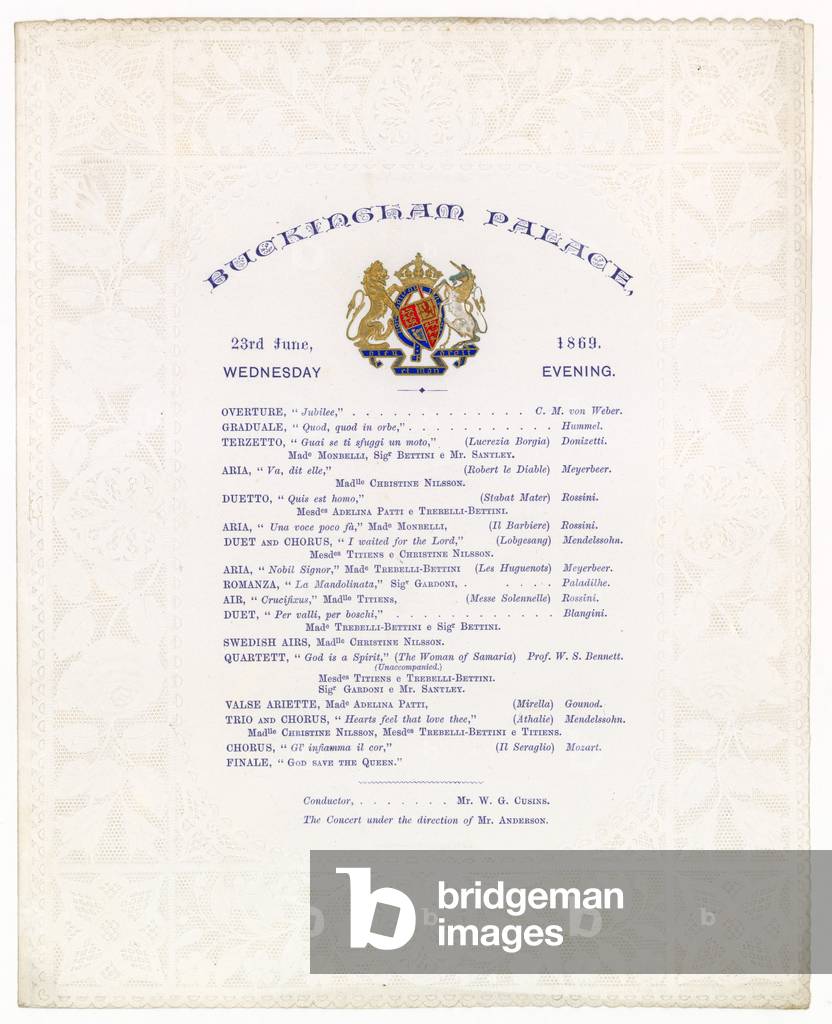 Buckingham Palace Concert, 23 June 1869 (engraving)