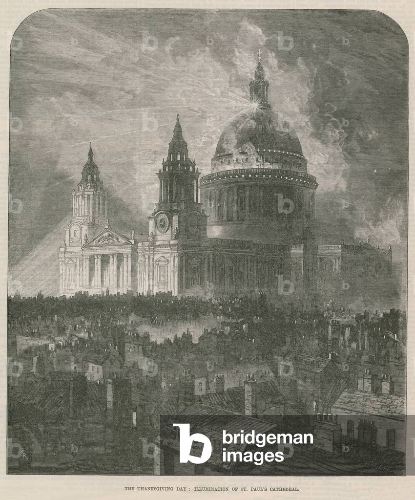 Illumination St Paul's Cathedral (engraving)