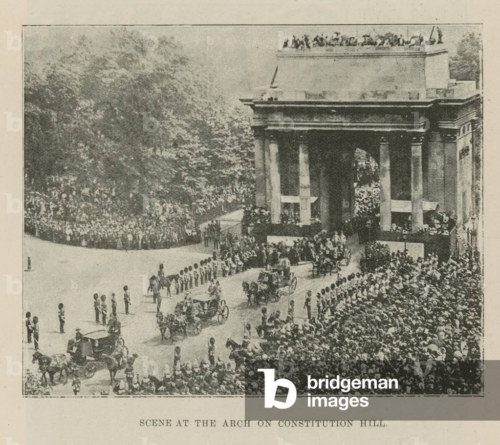 Scene at the Arch on Constitution Hill (photo)