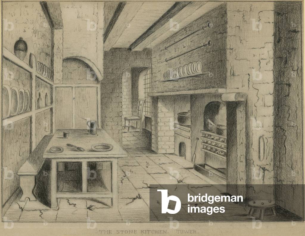 The Stone Kitchen in the Tower of London (engraving)