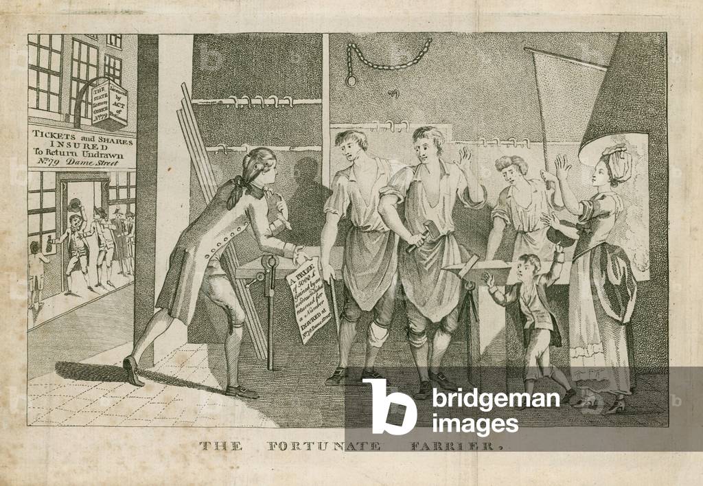 The Fortunate Farrier - Prize winner (engraving)