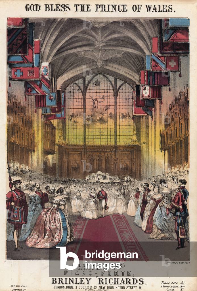 God Bless the Prince of Wales (colour litho)