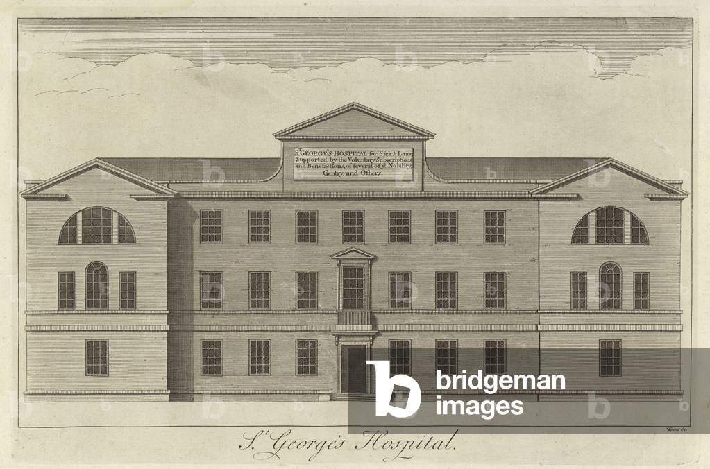 St George's Hospital, London (engraving)