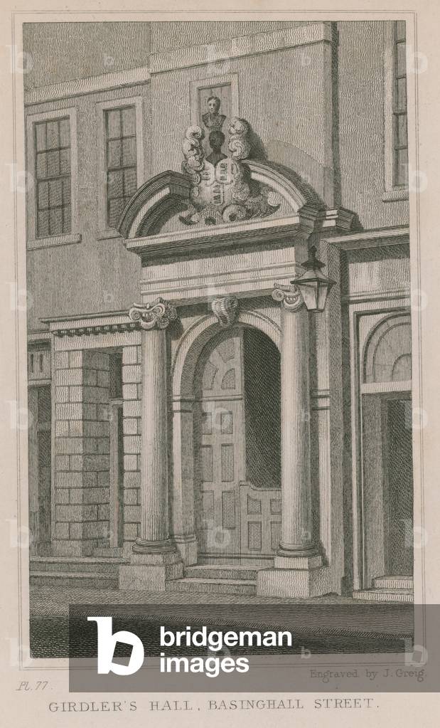 Girdler's Hall, Basinghall Street, London (engraving)