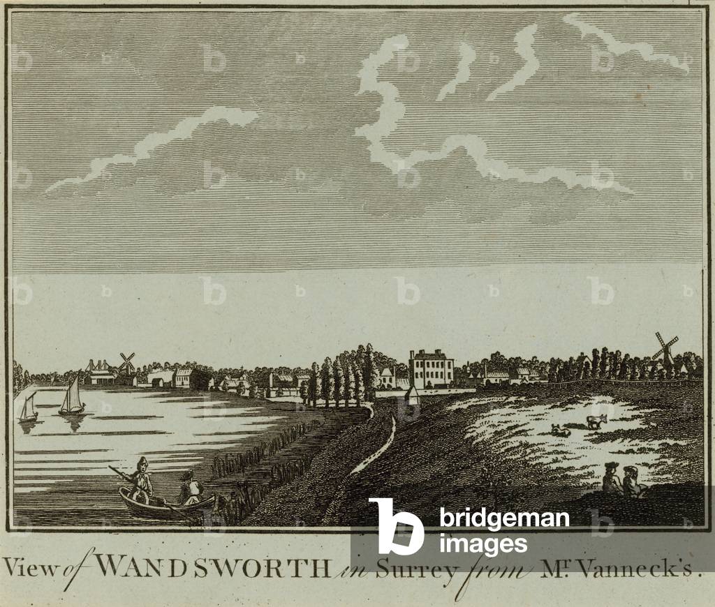 A view of Wandsworth in Surrey (engraving)