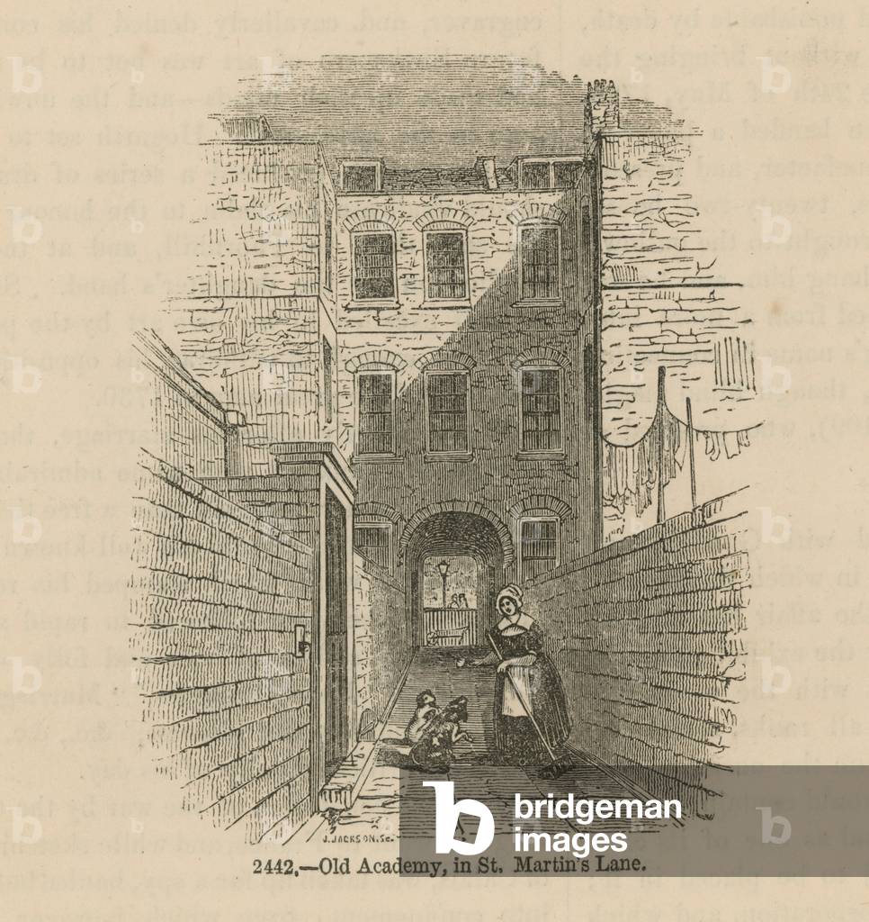 The Old Academy in St Martin's Lane (engraving)