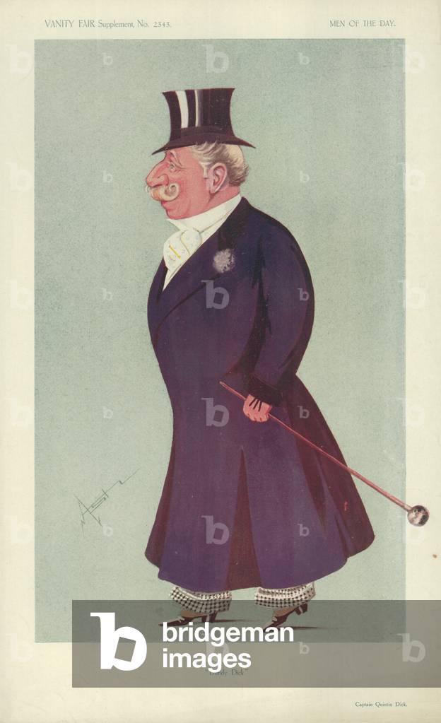 Captain Quentin Dick (colour litho)
