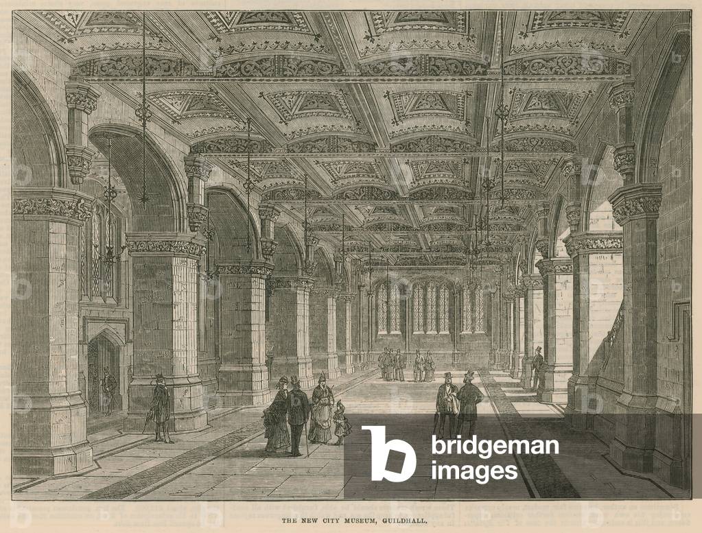 The new City Museum, Guildhall, London (engraving)