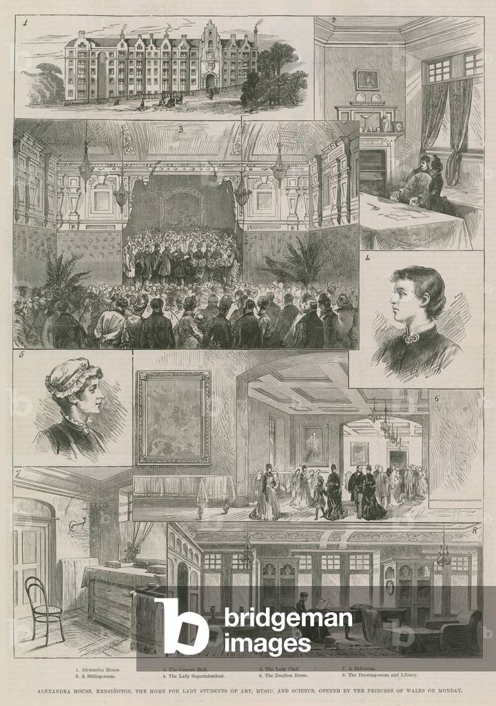Alexandra House, Kensington (engraving)
