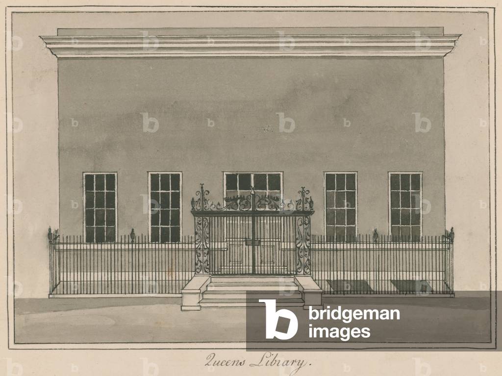 Queens Library, St James's Park, London (w/c on paper)