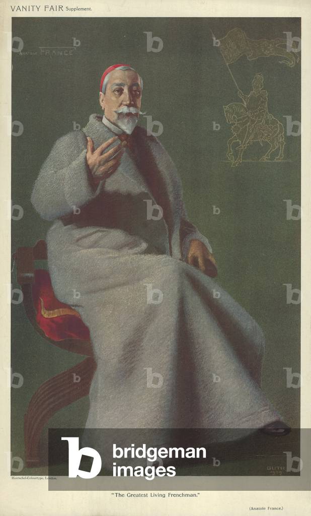 M Anatole France (colour litho)