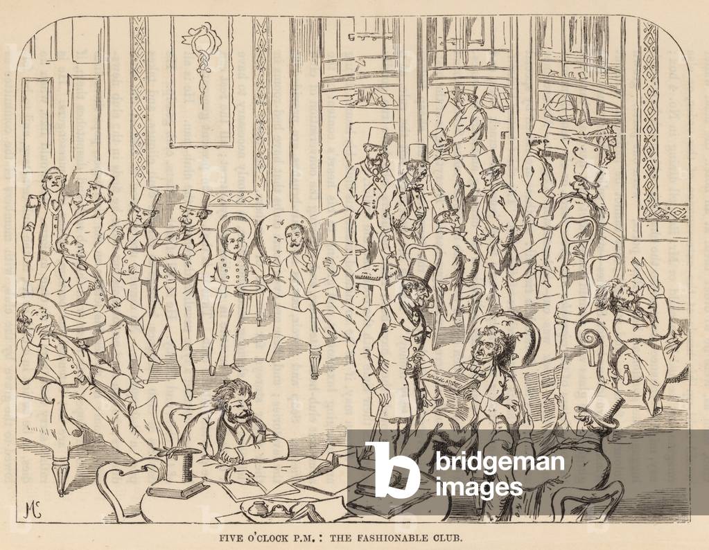 The fashionable club (engraving)