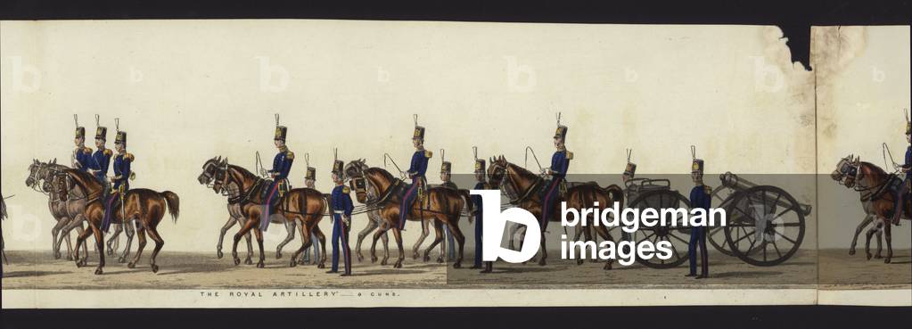 Part of the Panoramic View of the Entire Funeral Procession of Arthur, Duke of Wellington (coloured aquatint)
