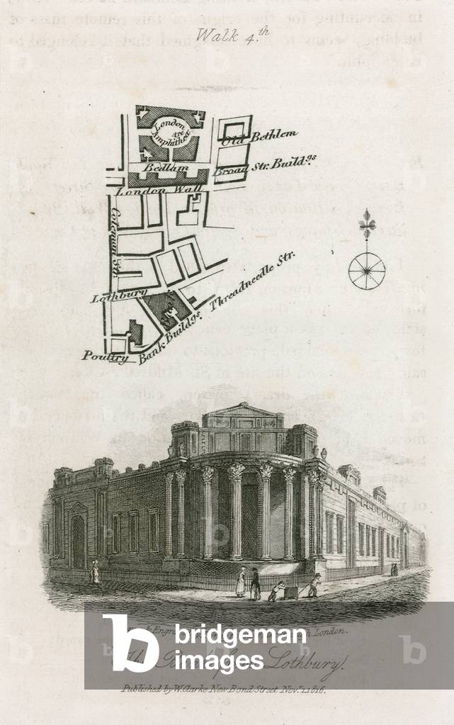 Bank of England, Sir John Soane's fronts (engraving)