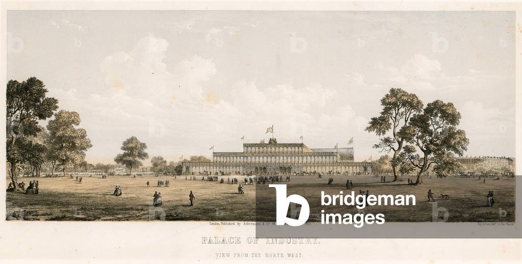 Palace of Industry (coloured engraving)