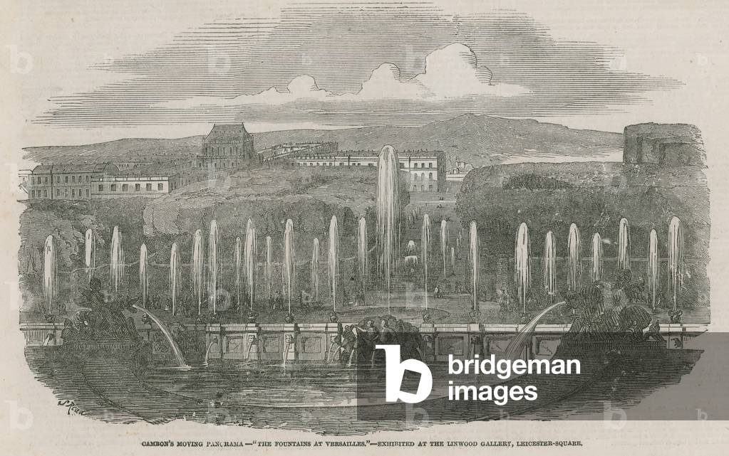 Cambon's moving panorama exhibited at the Linwood Gallery, Leicester Square (engraving)