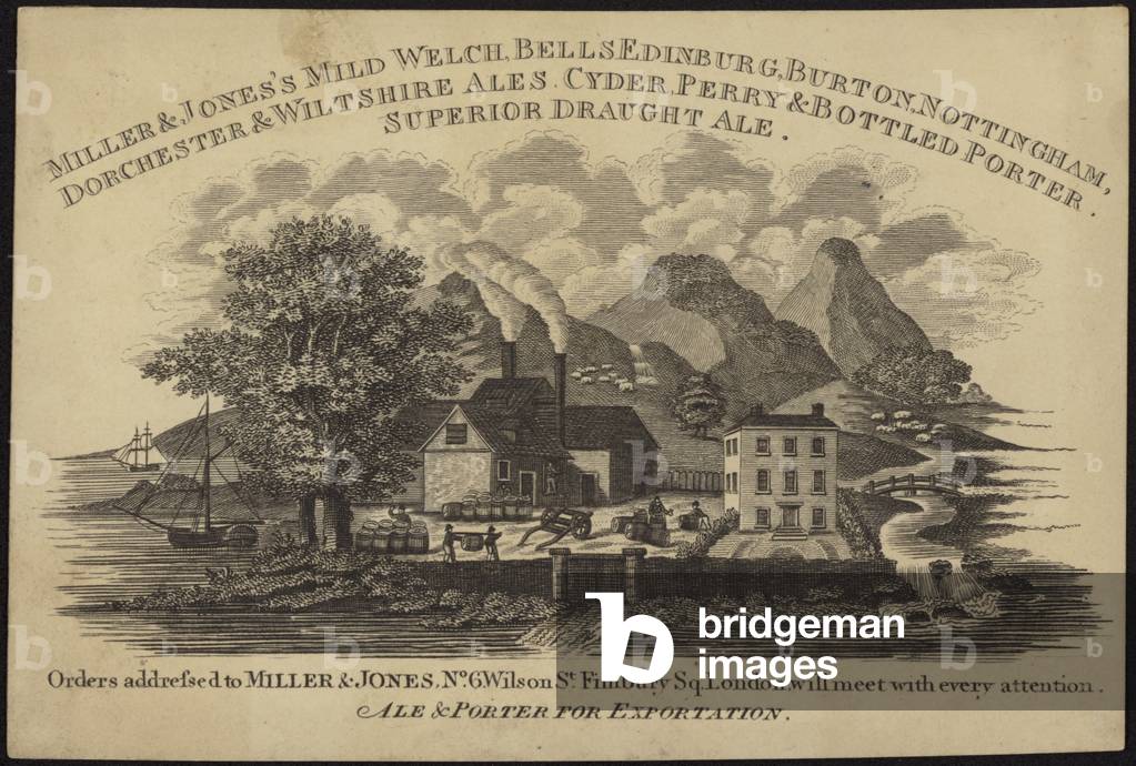 Trade card for Miller & Jones (engraving)