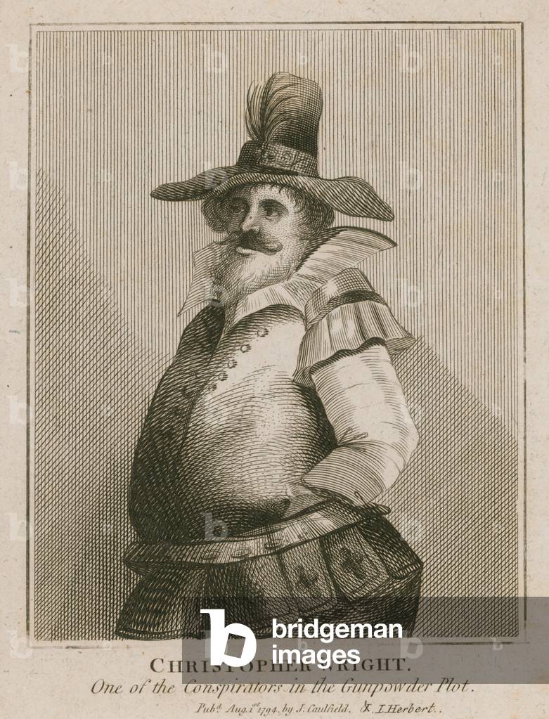 Christopher Wright, one of the conspiritors in the Gunpowder Plot (engraving)