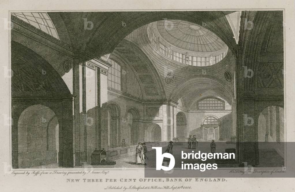 Bank of England, Sir John Soane's Rotunda (engraving)