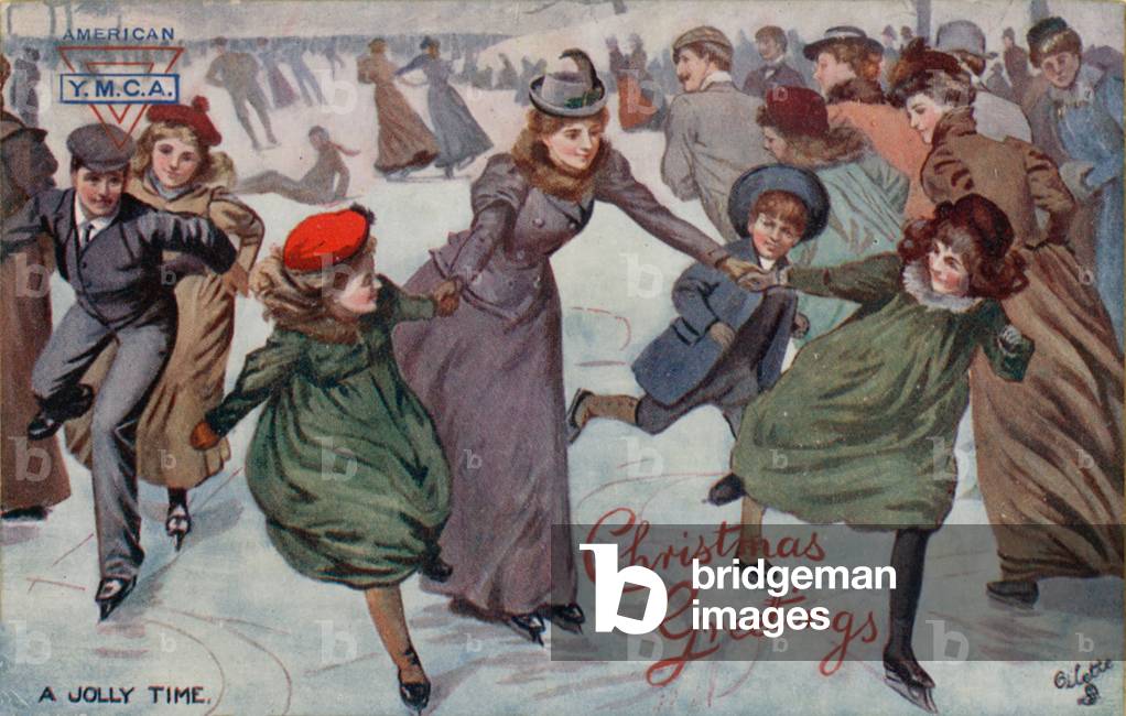 A Jolly Time (colour litho)