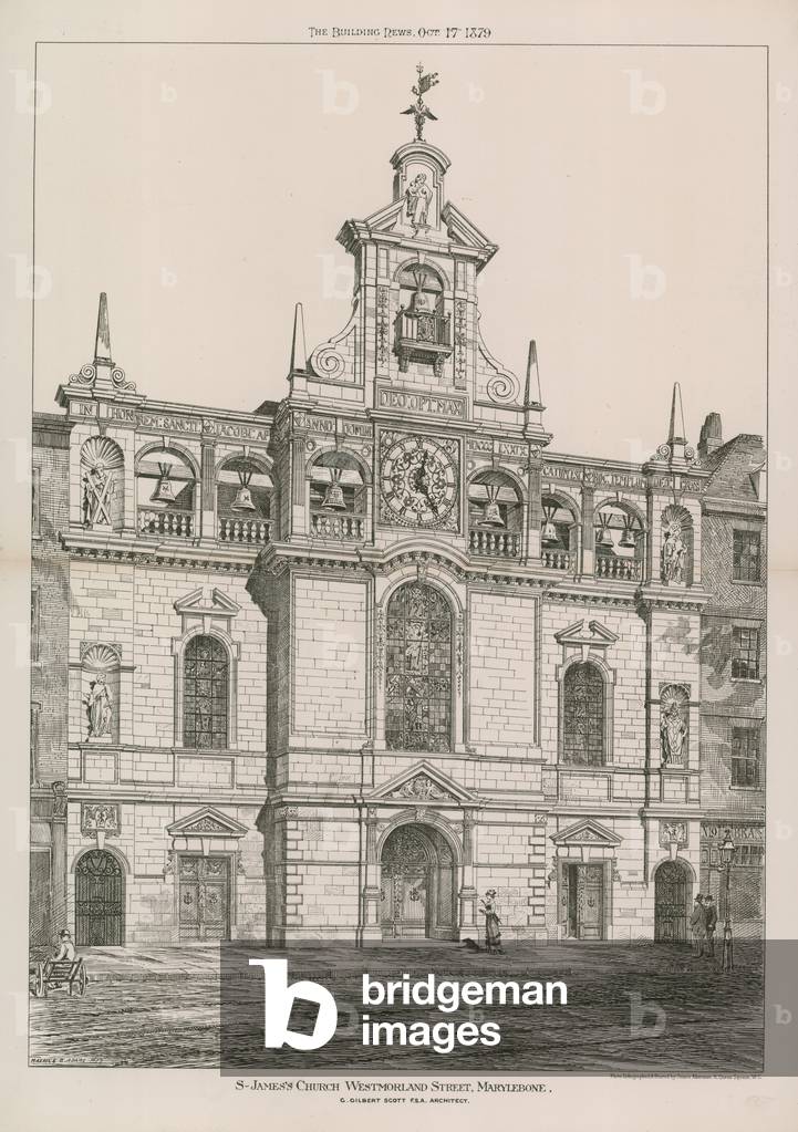 St James's Church in Westmoreland Street (engraving)