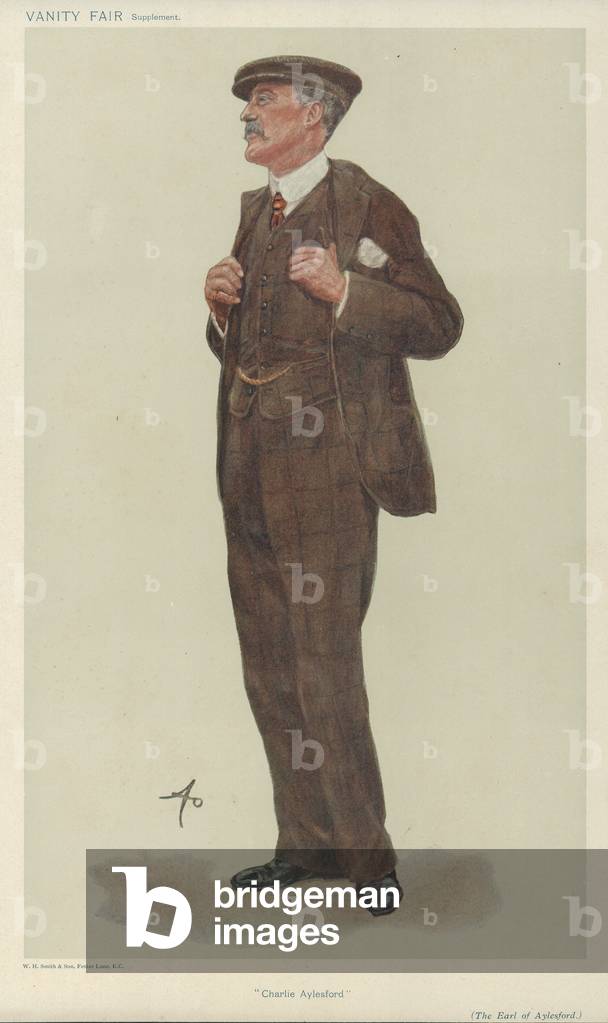 The Earl of Aylesford (colour litho)